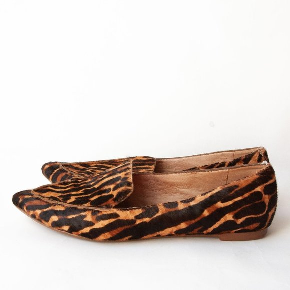 Madewell Shoes - Madewell Lou Loafer in Animal-Print Calf Hair Sz 6